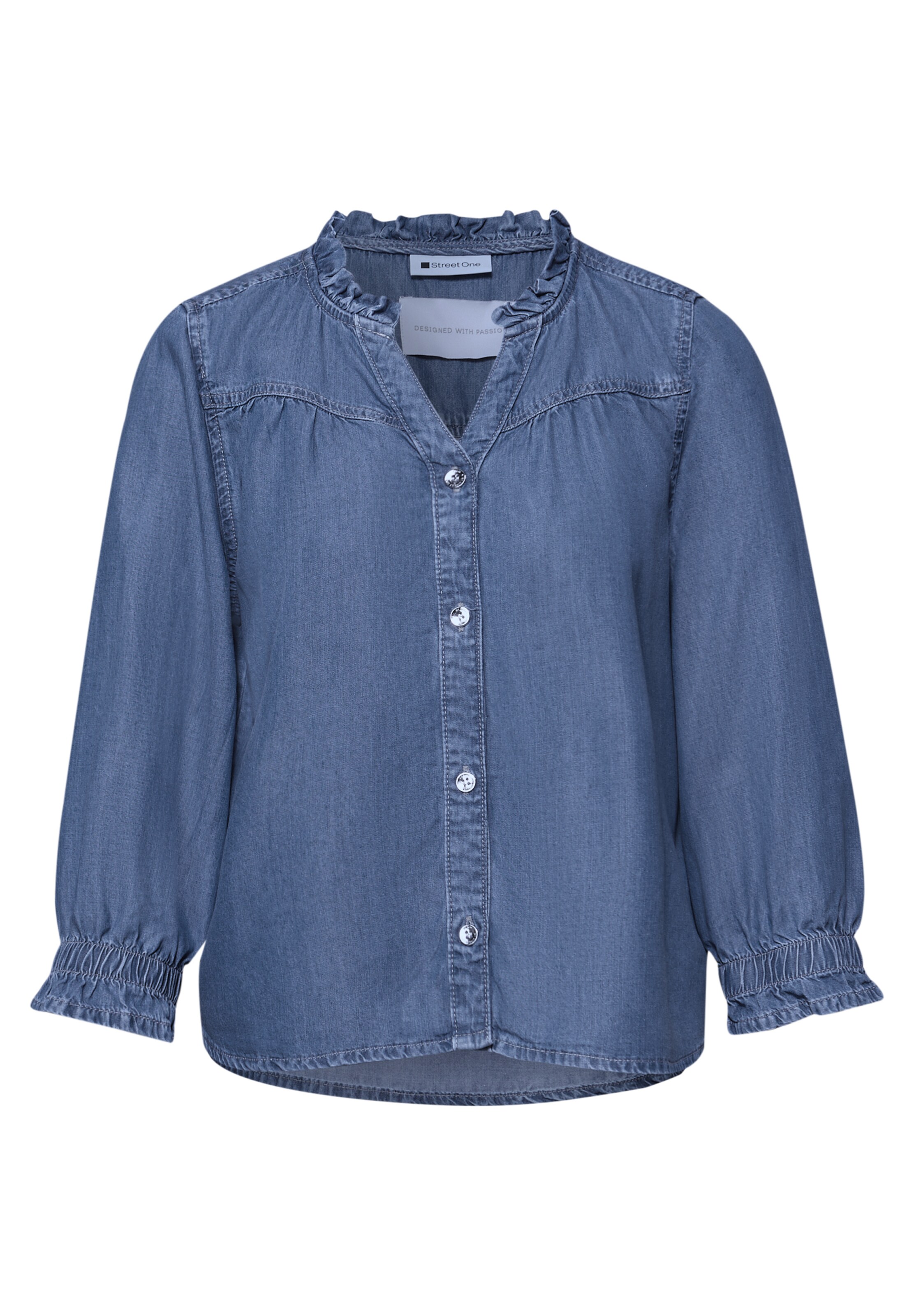 STREET ONE Blouse in Blue: front