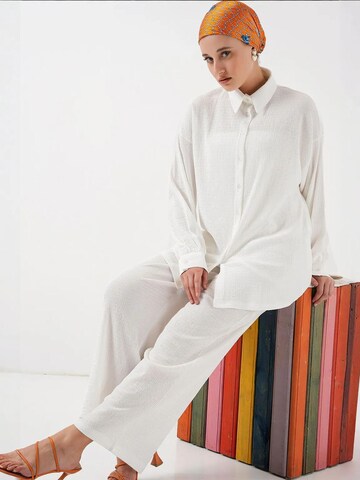 Bigdart - Calças de fato em branco