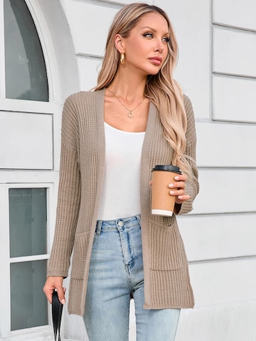 Yesfashion Kardigan w kolorze zielony