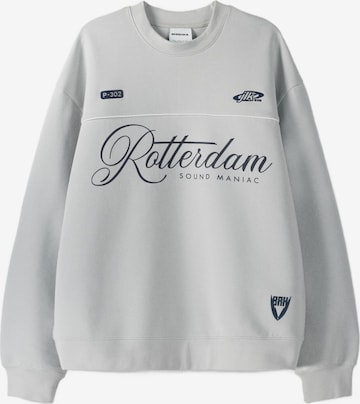 Bershka Sweatshirt in Grau: predná strana