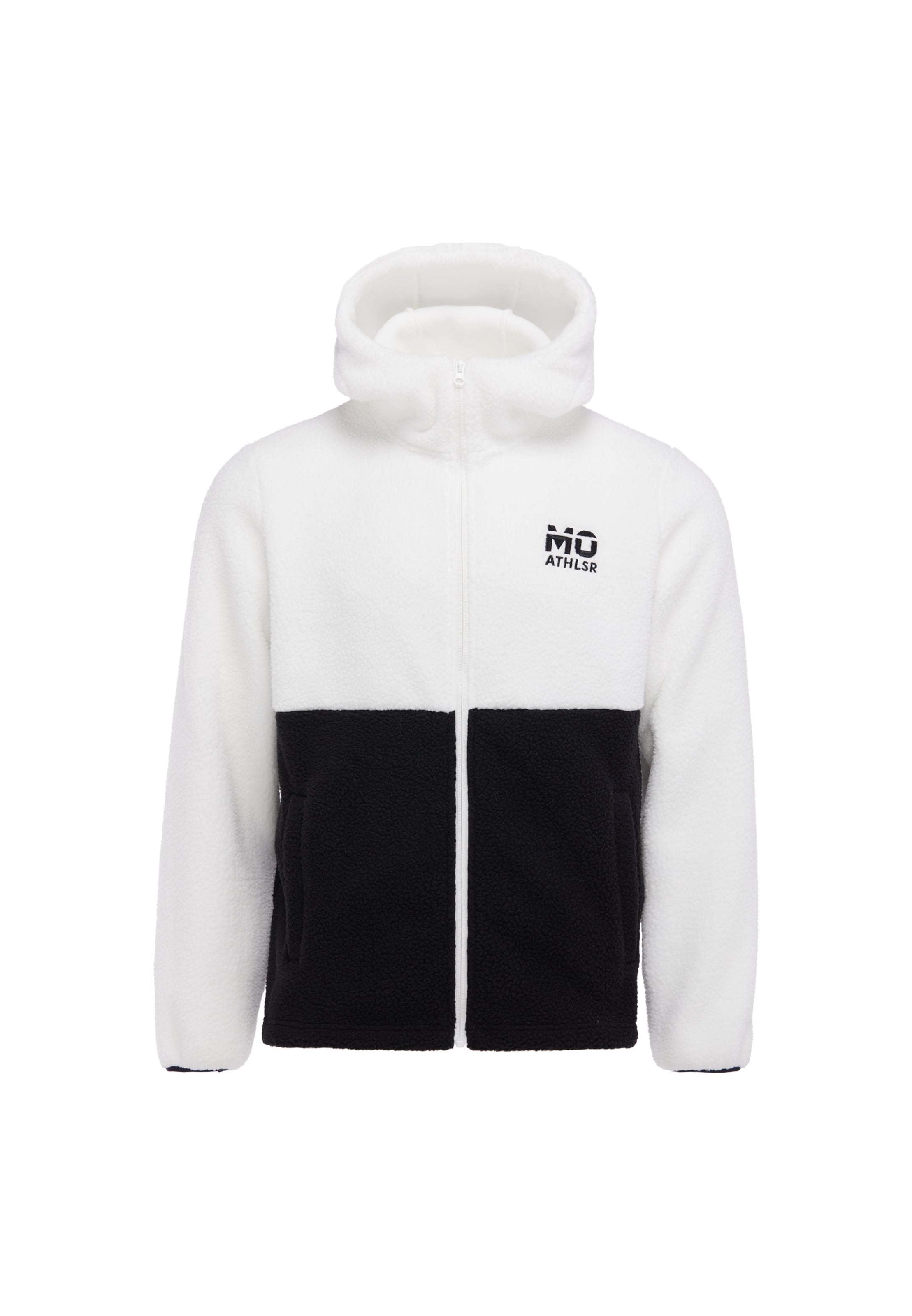 Veste en polaire Mo ATHLSR en noir : devant