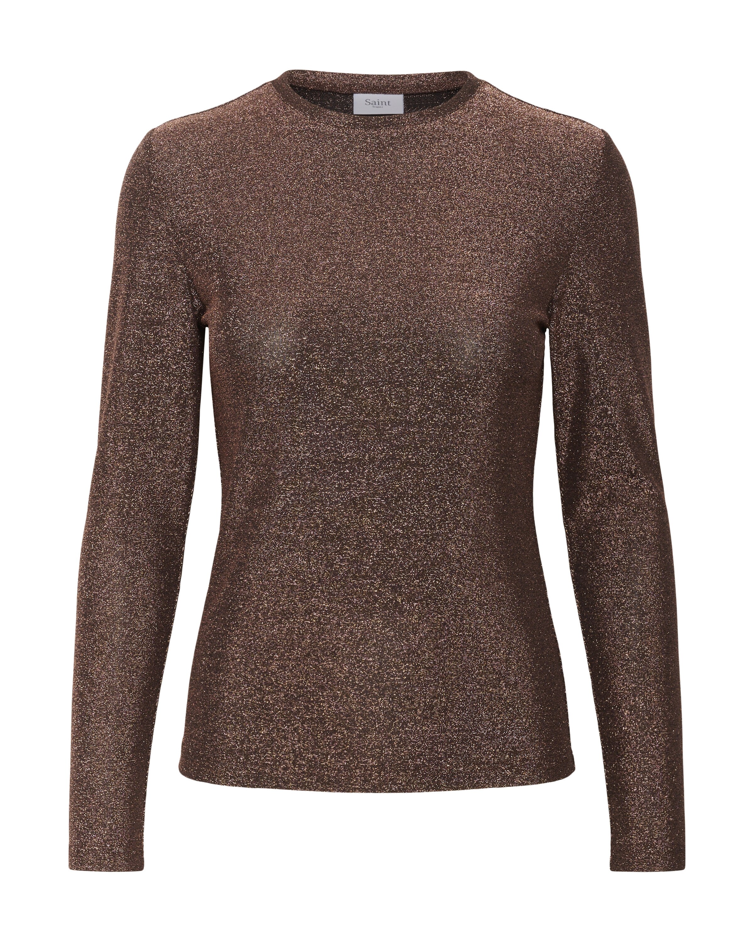 SAINT TROPEZ Shirt in Braun: Vorderseite