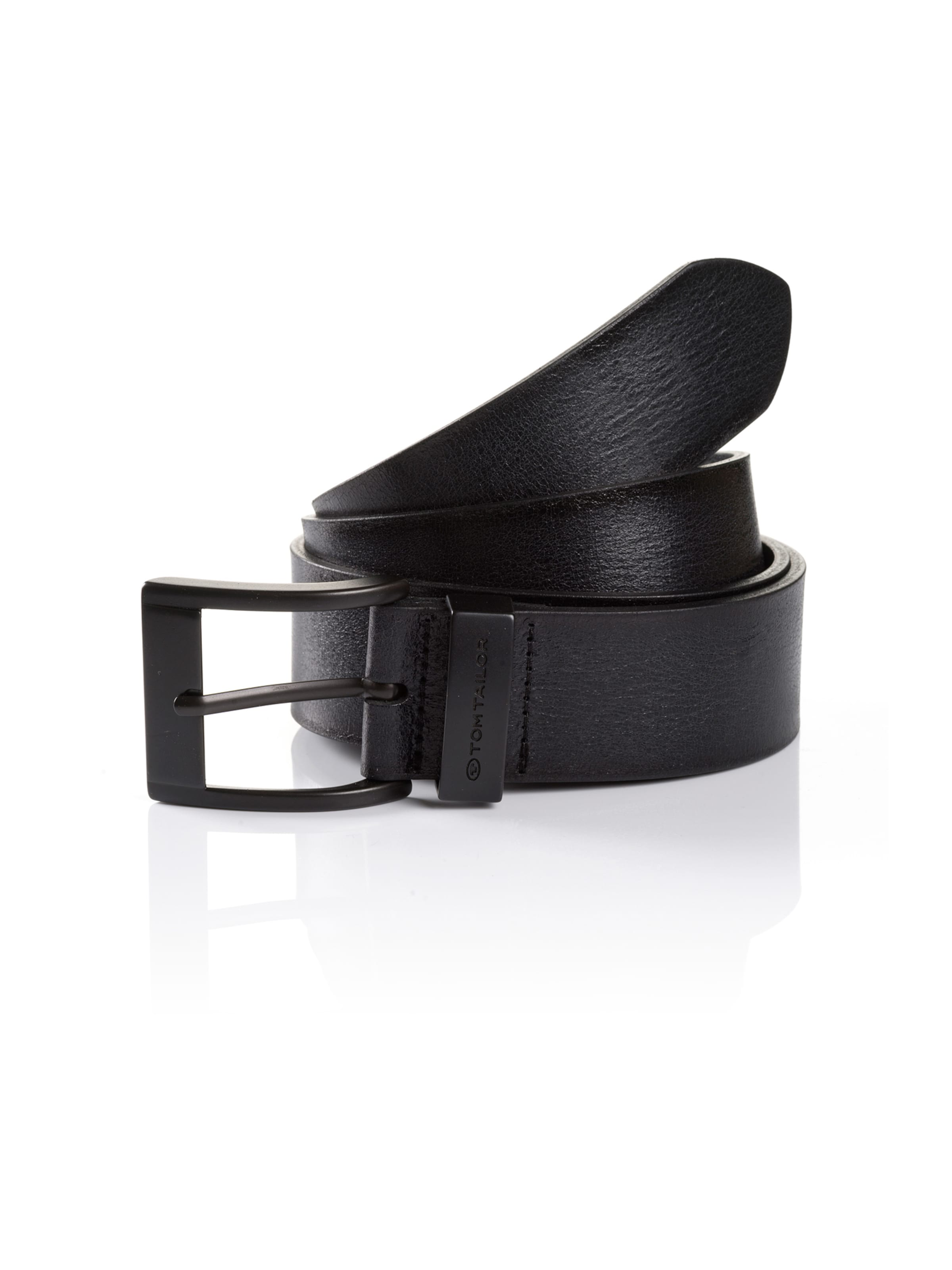 juoda TOM TAILOR Diržas 'THOMAS': priekis