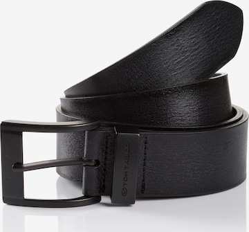 Cintura 'THOMAS' di TOM TAILOR in nero: frontale