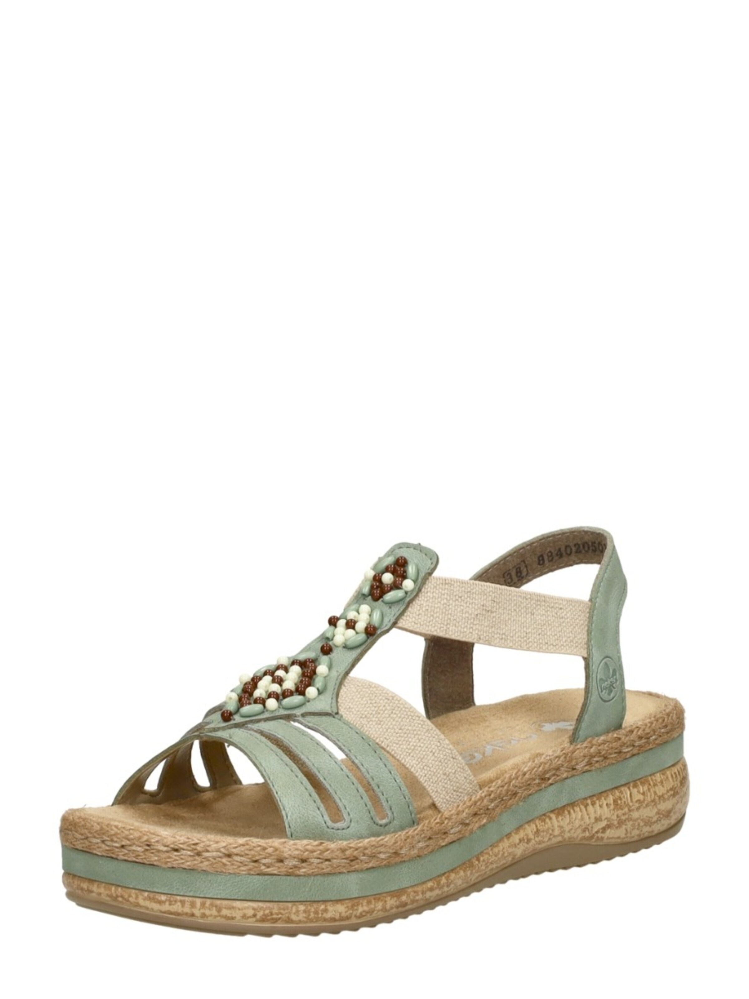 Rieker Sandal 'Sandalen Plat' in Green