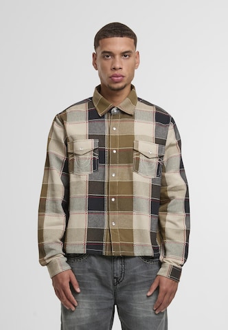 True Religion Regular Fit Hemd in Braun: Vorderseite