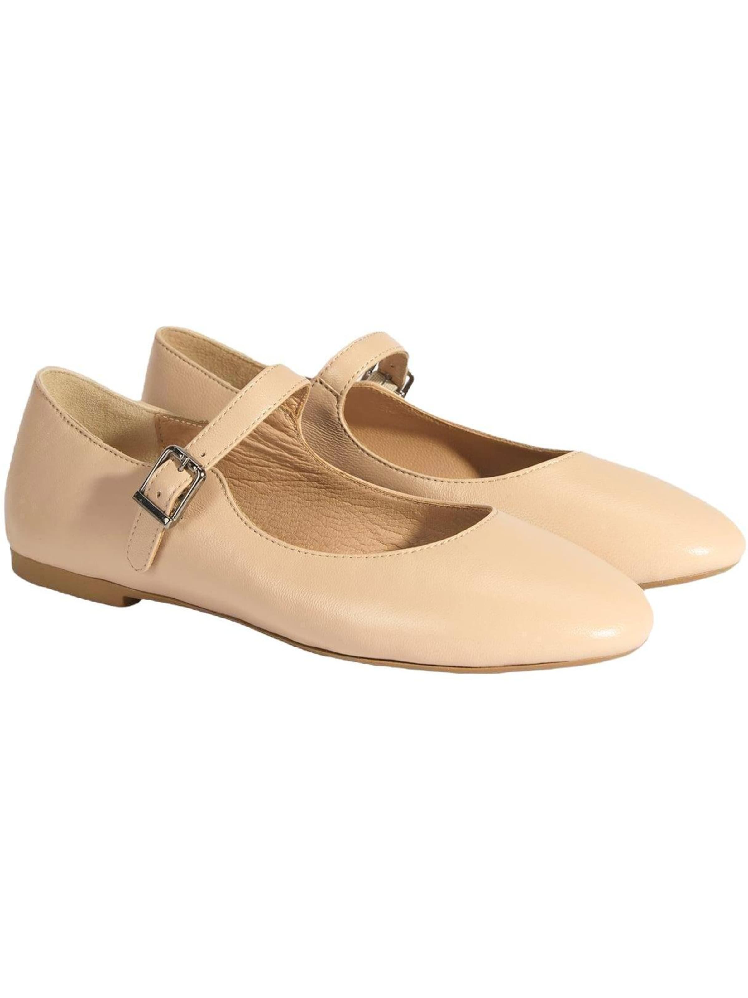Desa Ballet Flats 'Ballettschuhe' in Beige