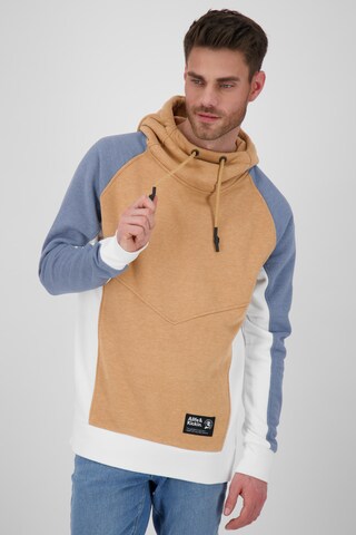 Alife and Kickin Sweatshirt 'MiroAK' in Brown: front