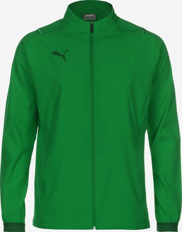 PUMA Athletic Jacket in Green: front