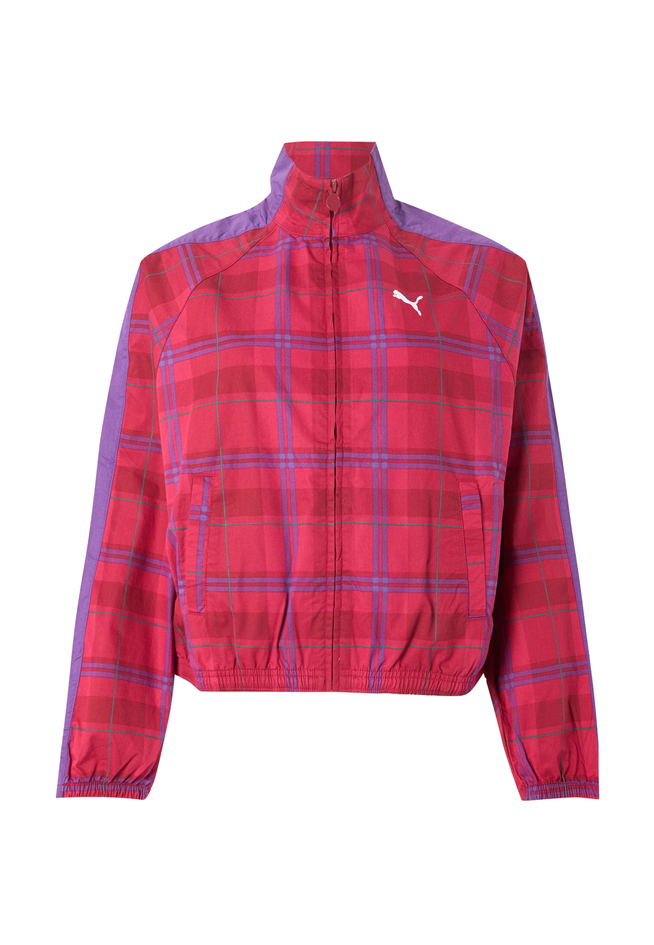 PUMA Демисезонная куртка 'T7' в Ярко-розовый: спереди