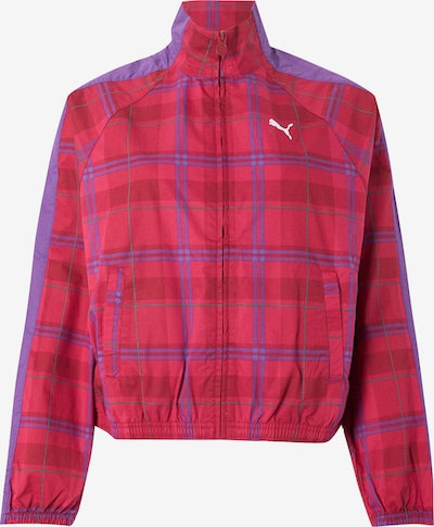 PUMA Prechodná bunda 'T7', veľkosť XS - levanduľová / ružová / tmavoružová, Produkt