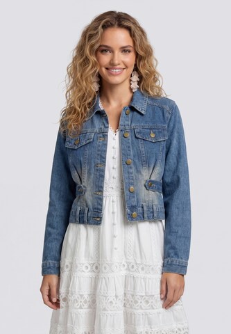IZIA Between-season jacket in Blue: front