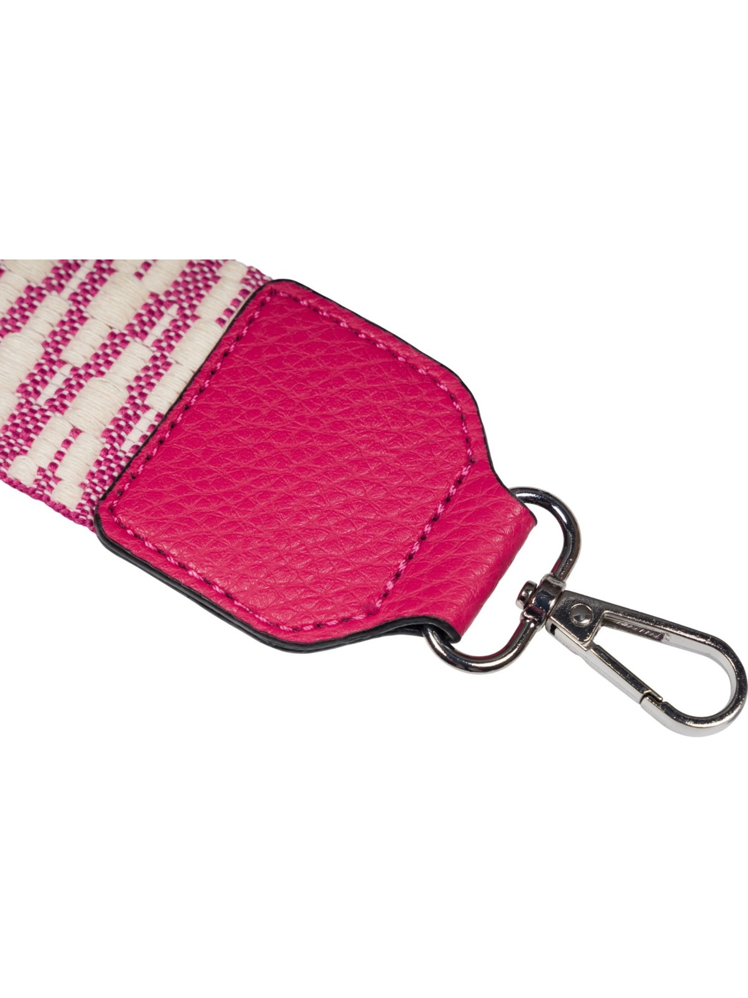 styleBREAKER Taschenzubehör 'Breiter Wechsel Taschengurt Zick-Zack mit Börse'‌‌‌‌‌‌‌‌ in Pink