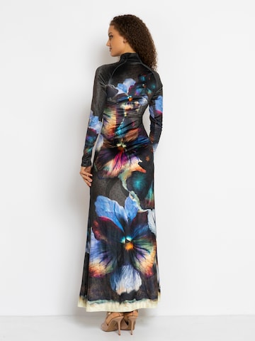 JIORO Jurk 'VIOLET' in Zwart