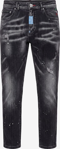 Philipp Plein Tapered Jeans in Grey: front
