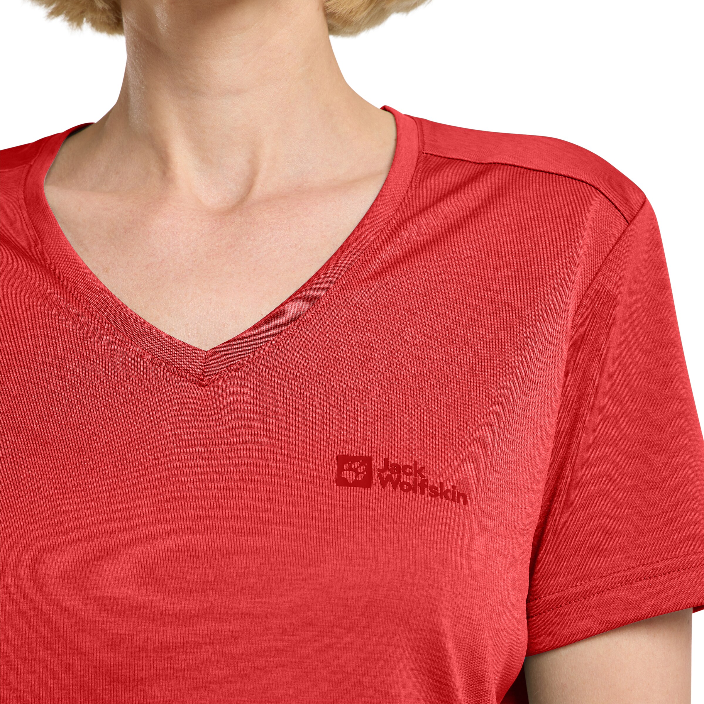 JACK WOLFSKIN Performance Shirt in Red