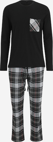 Trendyol Пижама длинная в Черный: спереди