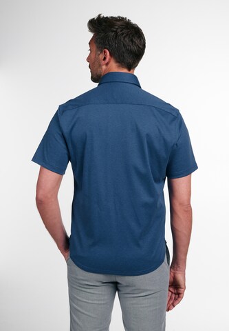 ETERNA Regular fit Button Up Shirt in Blue