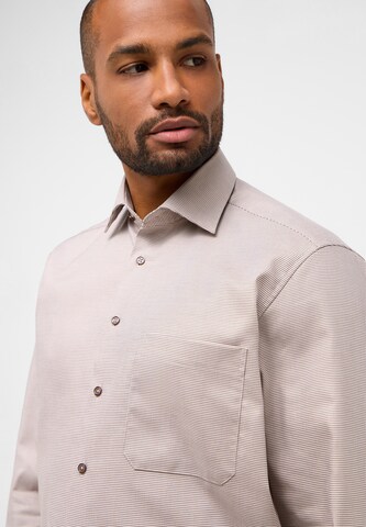 ETERNA Comfort fit Button Up Shirt in Beige