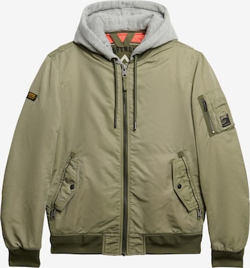 Superdry Between-Season Jacket 'Ma1' in Green: front