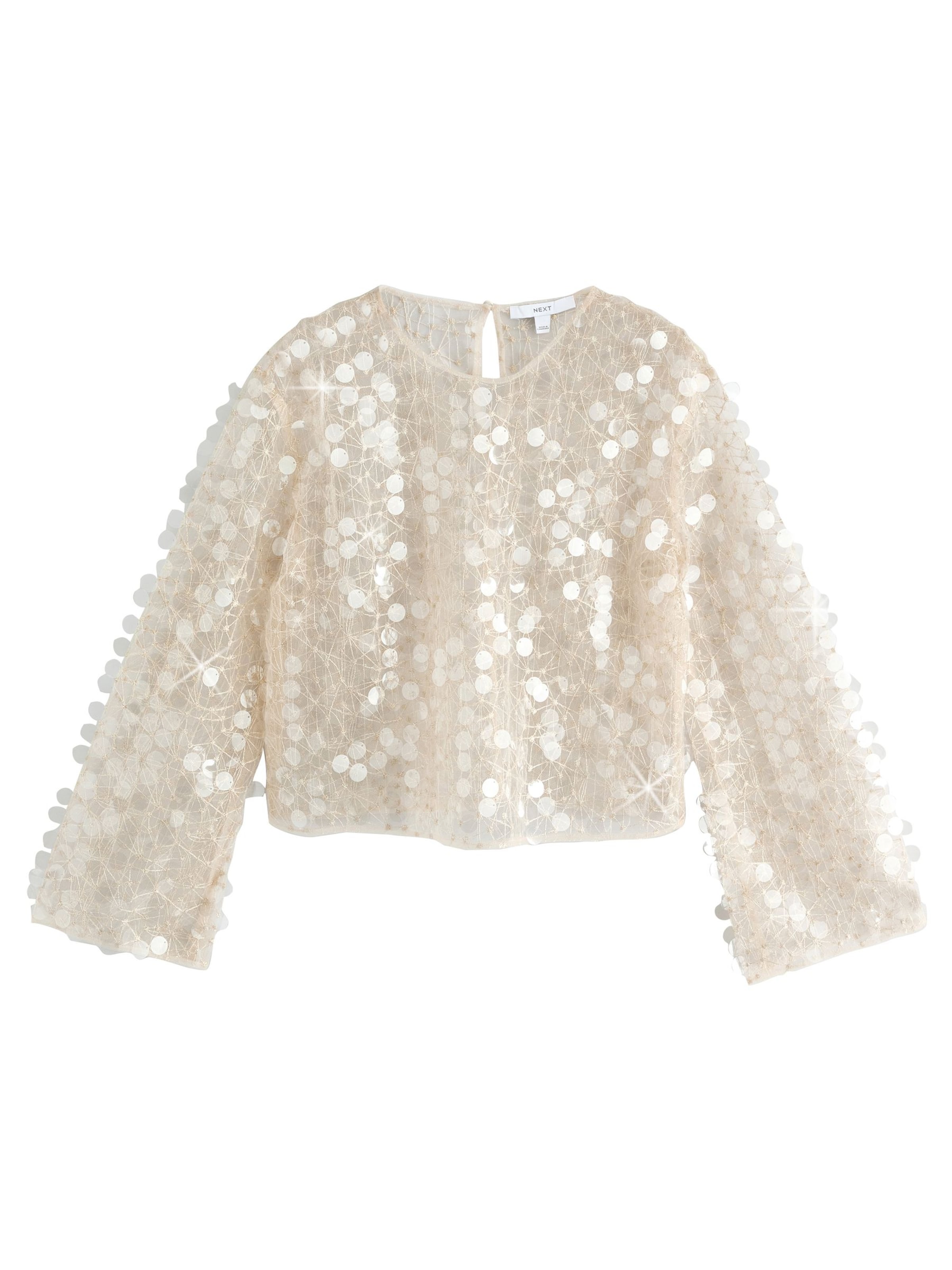 Next Blouse in Beige: front