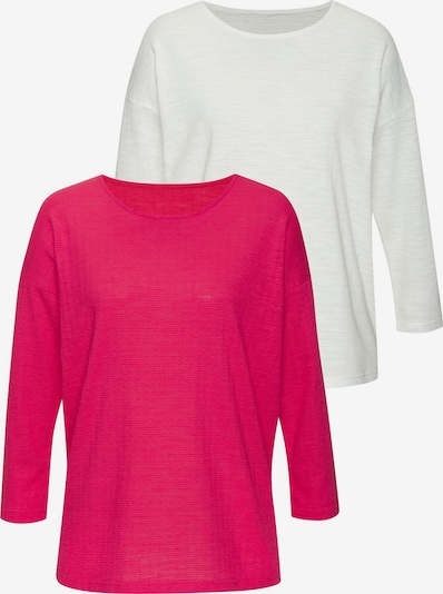 VIVANCE Shirt in fuchsia / weiß, Produktansicht