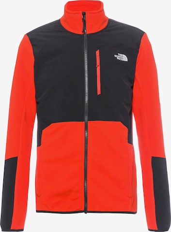 THE NORTH FACE Athletic Fleece Jacket 'GLACIER' in Red: front