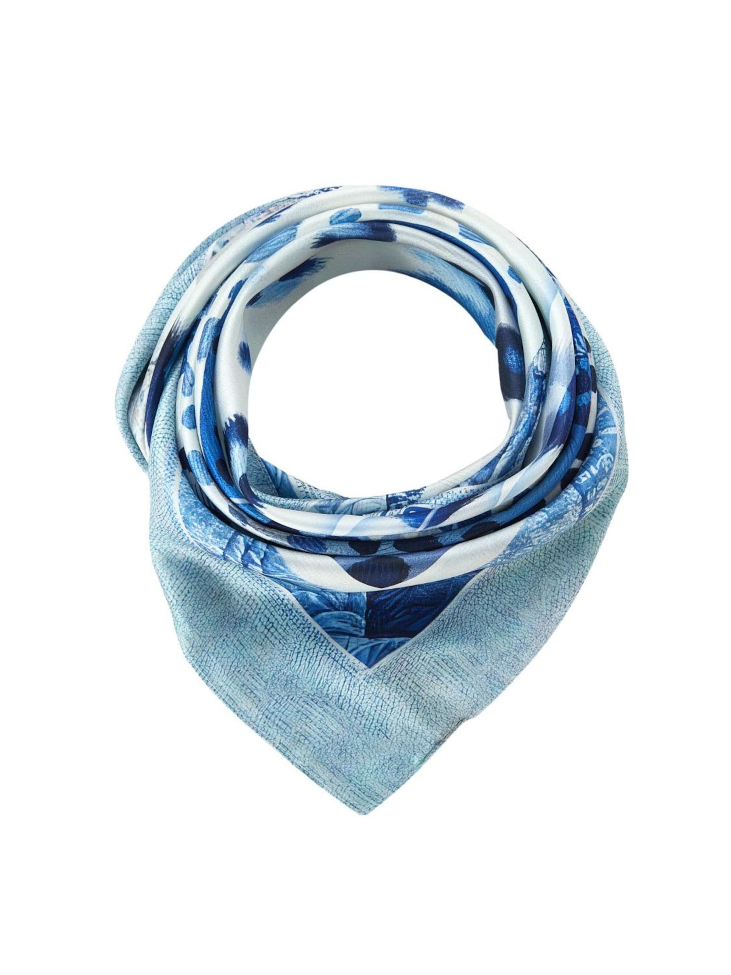 alberto cabale Scarf 'Panther Zoé' in Blue: front