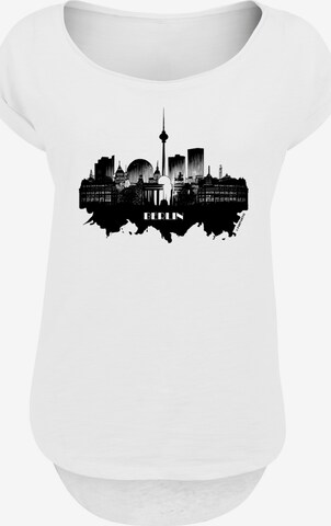 T-shirt 'Cities Collection - Berlin skyline' F4NT4STIC en blanc : devant