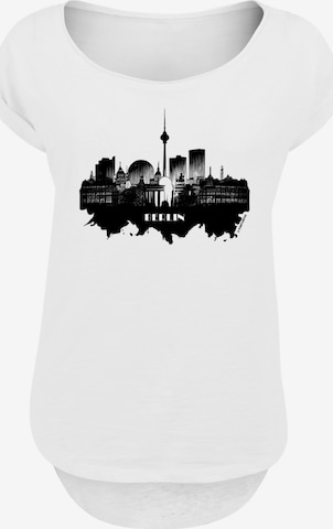 F4NT4STIC Shirt 'Cities Collection - Berlin skyline' in Weiß: Vorderseite