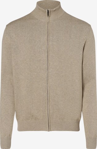 Andrew James Knit Cardigan ' ' in Beige: front