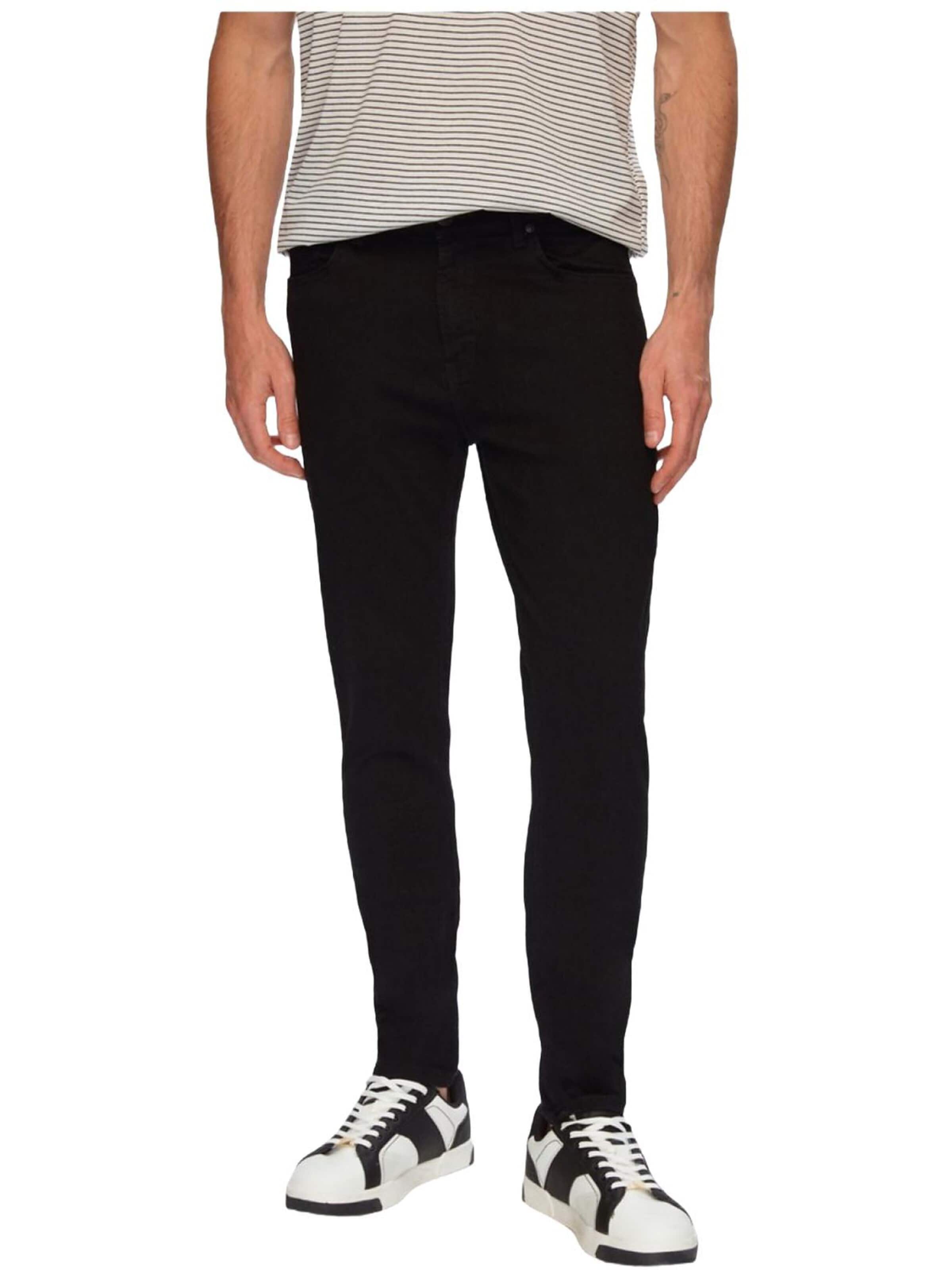 LTB Jeans Skinny Jeans 'LTB Jeans Herren Smarty Y Skinny Leg Mid Waist Jeanshose' in Zwart: voorkant