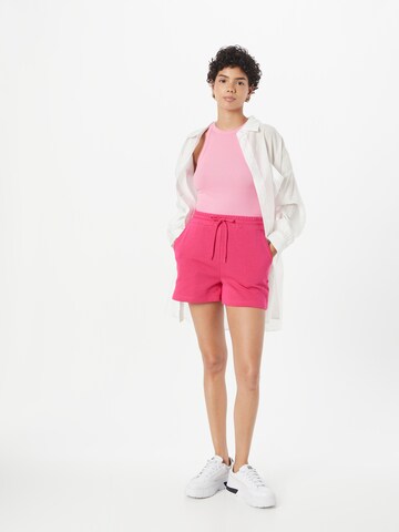 PIECES Regular Trousers 'Chilli' in Pink