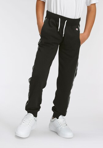 Tapered Pantaloni sport de la Champion Authentic Athletic Apparel pe negru