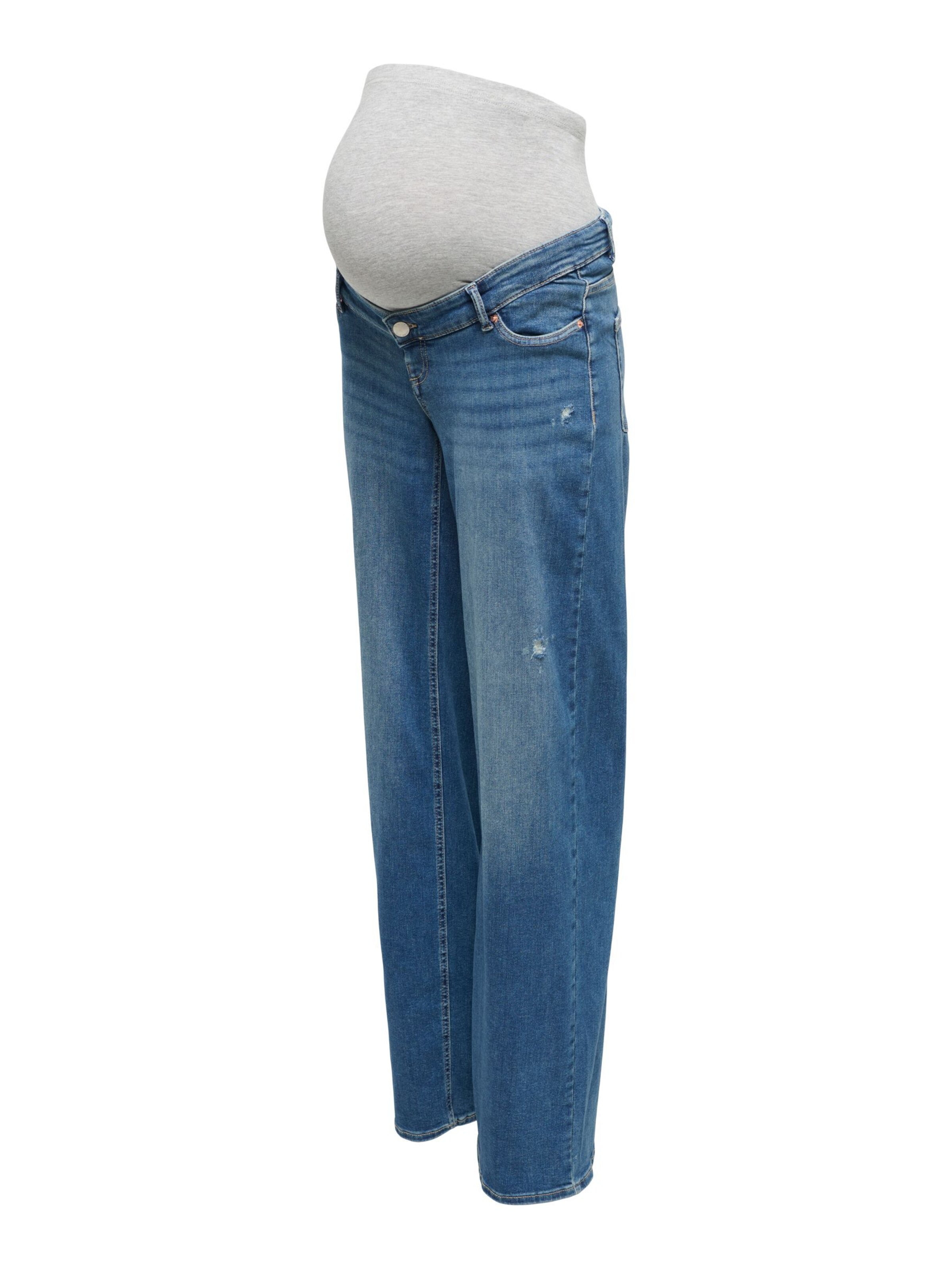 Only Maternity Jeans 'OLMBlush' in blue denim / hellgrau, Produktansicht