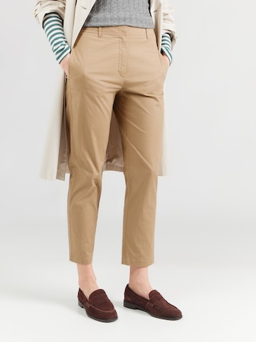 Slimfit Pantaloni chino di Marc O'Polo in marrone: frontale