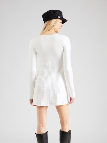 HOLLISTERPletena haljina - bijela boja