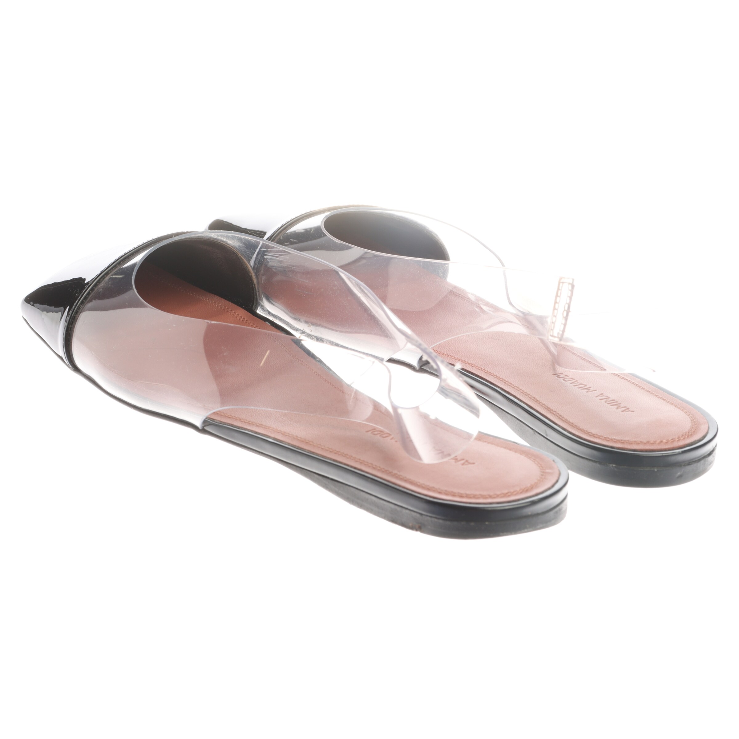 Amina Muaddi Halbschuhe 39,5 in Schwarz