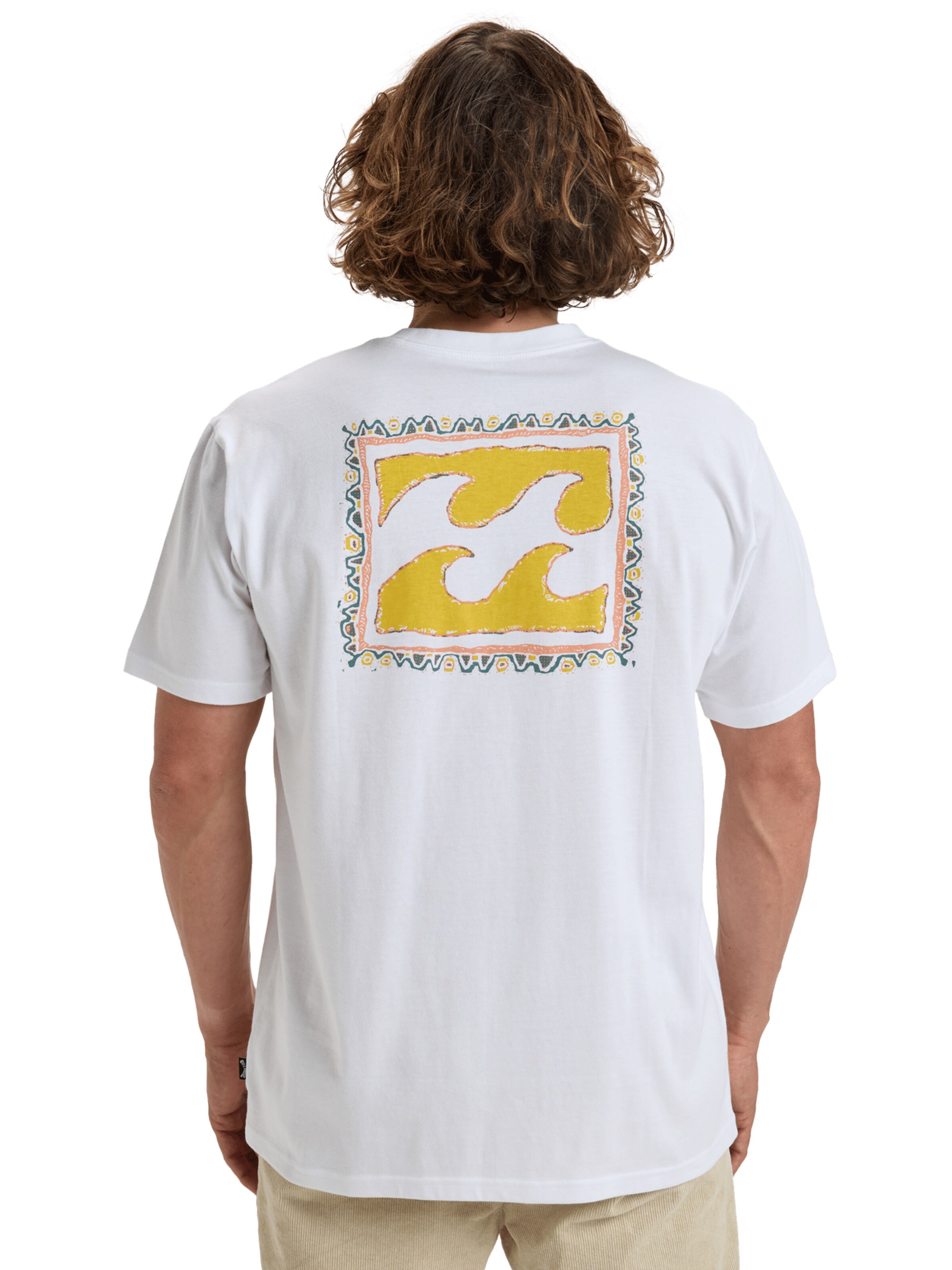 T-Shirt 'Crayon Wave' BILLABONG en blanc : devant
