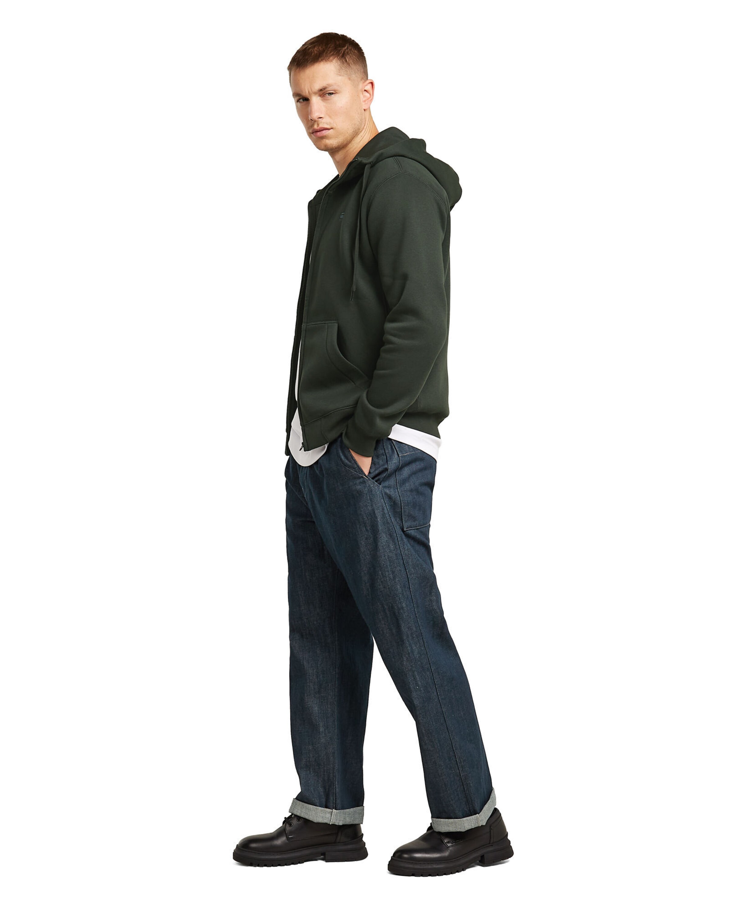 G-STAR Sweatjacke 'Premium Core' in Grau