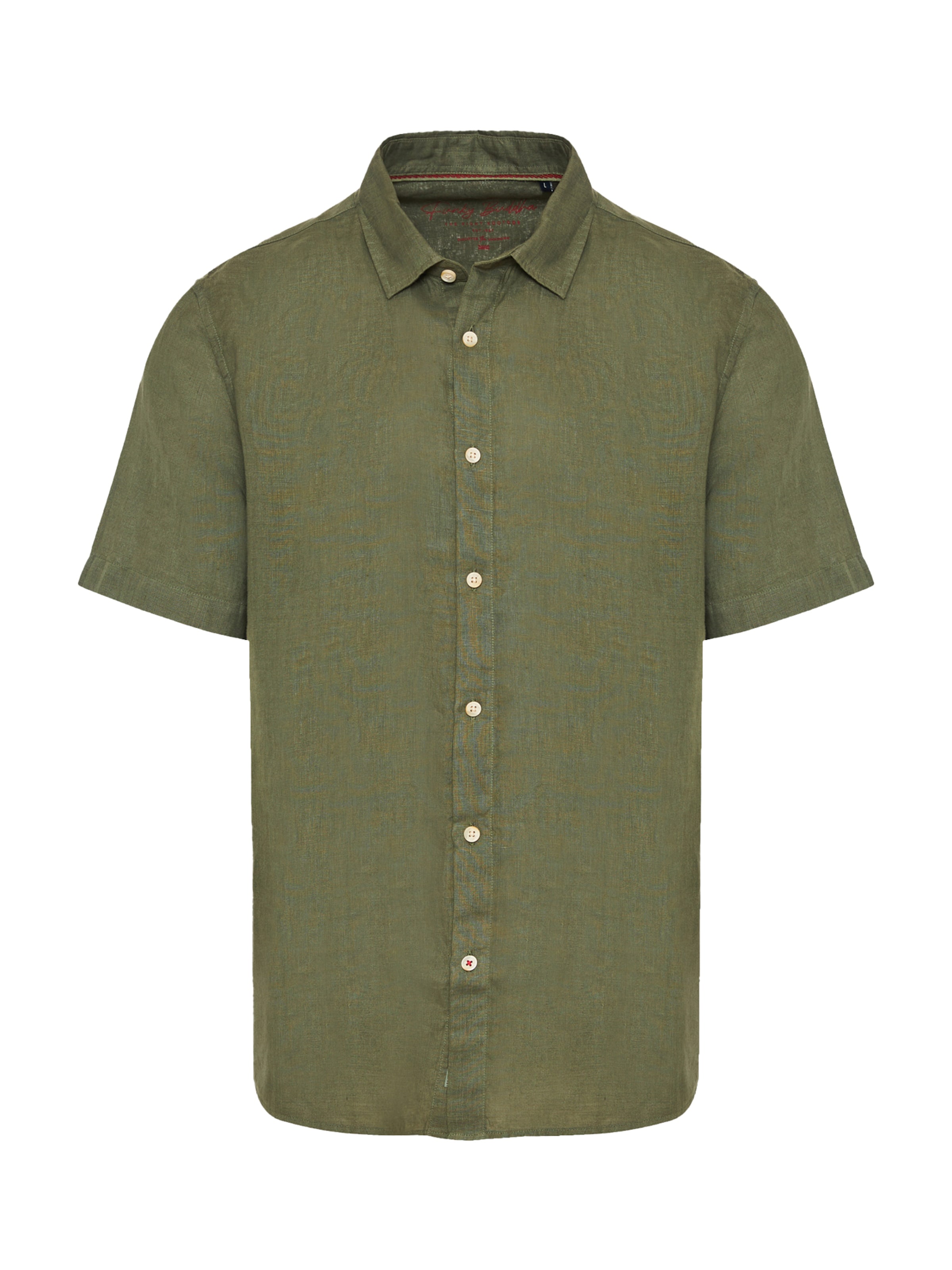 Funky Buddha Regular fit Πουκάμισο σε πράσινο: μπροστά