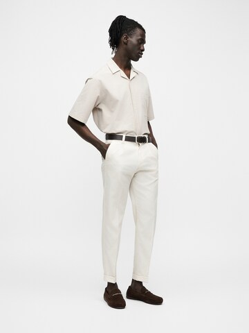 BOSS Regularen Chino hlače 'Kerin' | bela barva