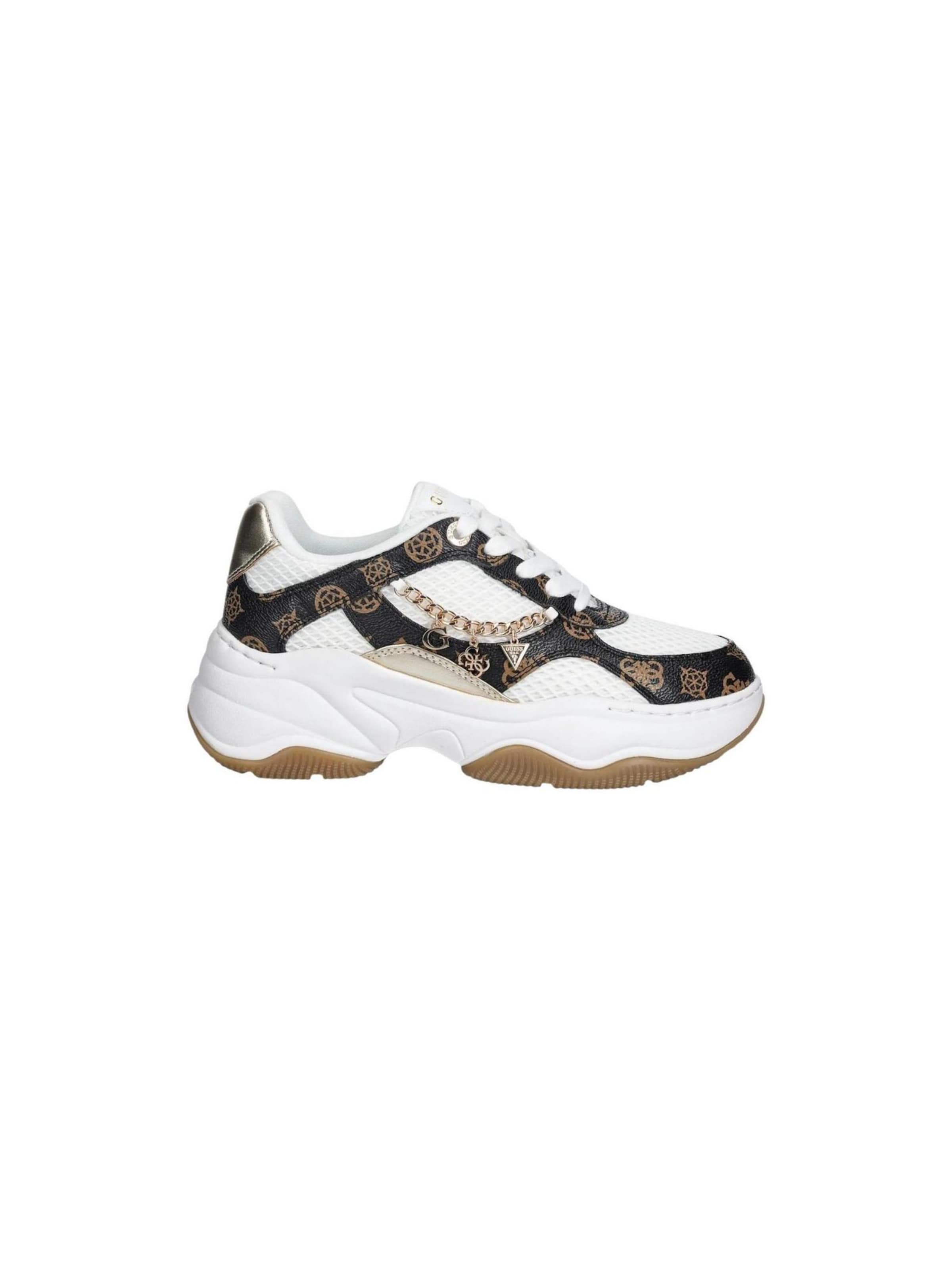 Sneaker bassa 'HARPAA FLPHAR FAL12' di GUESS in marrone: frontale