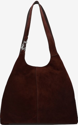 Sac bandoulière Coccinelle en marron : devant