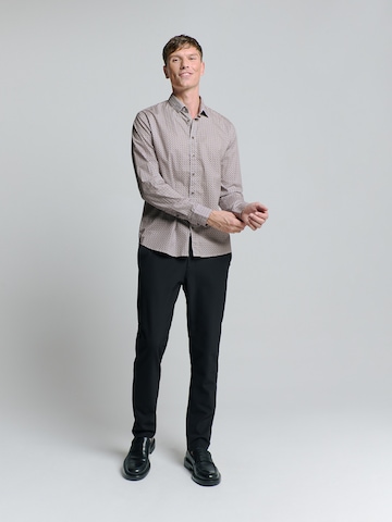 No Excess Slim fit Overhemd in Lila