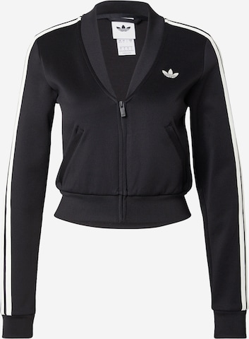 Giacca di felpa di ADIDAS ORIGINALS in nero: frontale