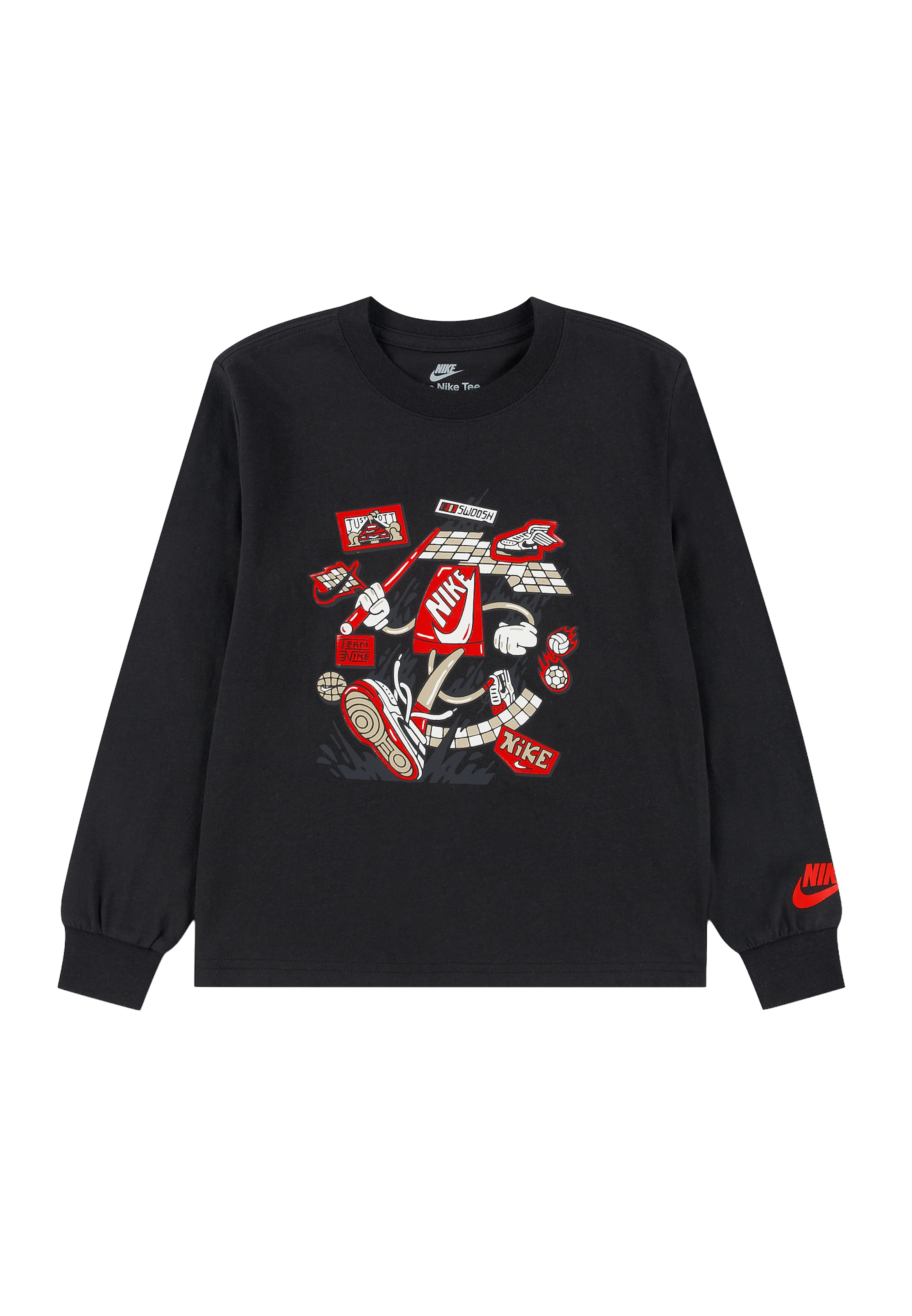 Nike Sportswear Футболка в Черный: спереди
