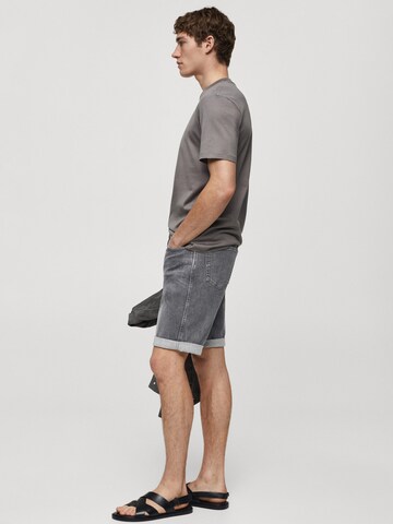 MANGO MAN Regular Shorts 'Rock' in Grau