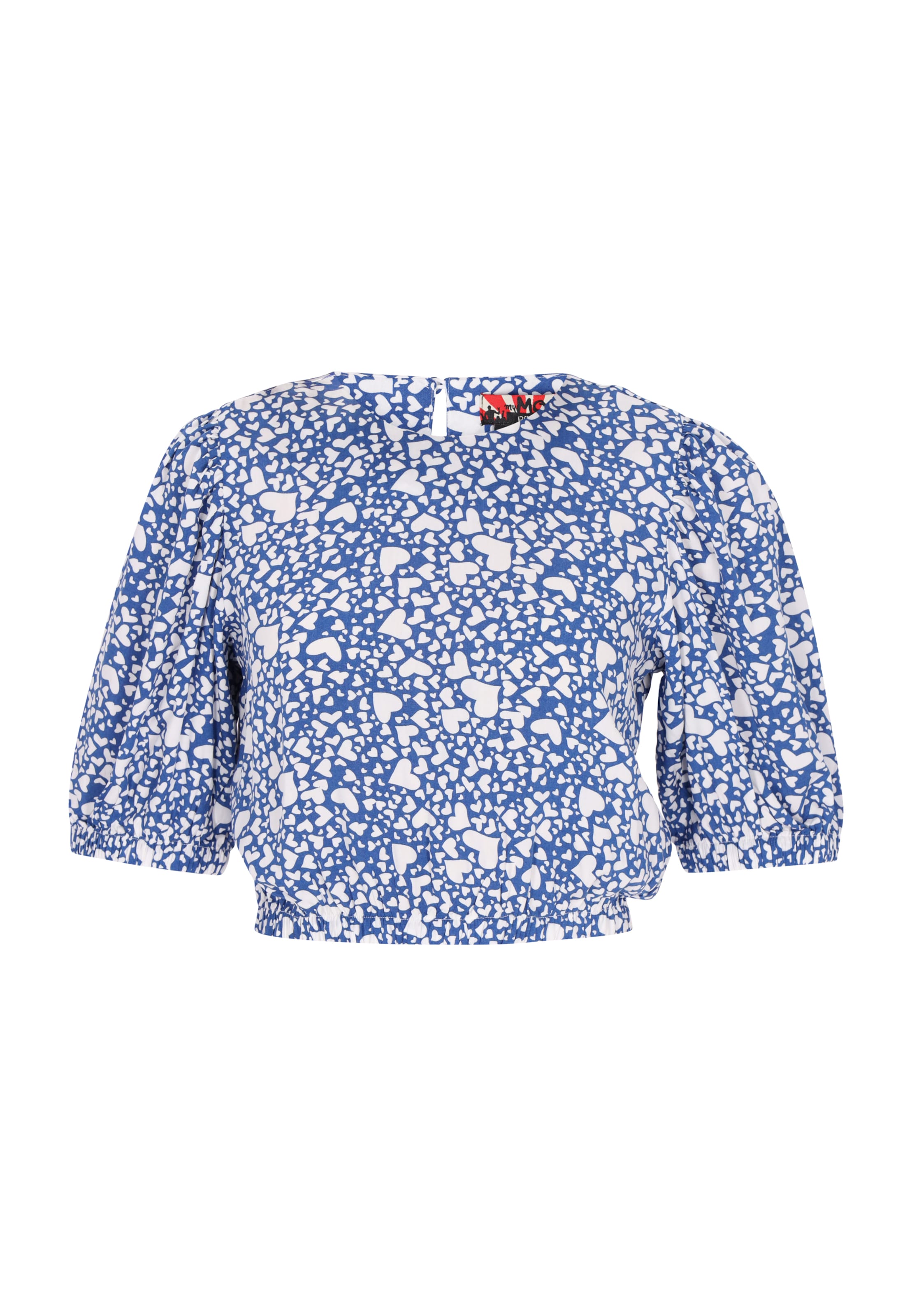 Bluză 'Valentine's Day' de la myMo ROCKS pe albastru: față