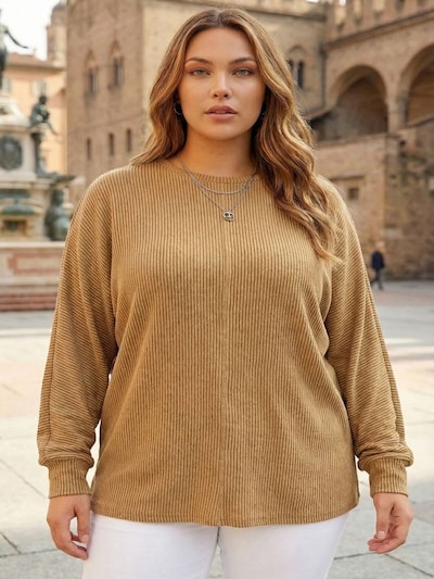 Stil Diva Bluse‌‌‌ in XXL in hellbraun, Produktansicht